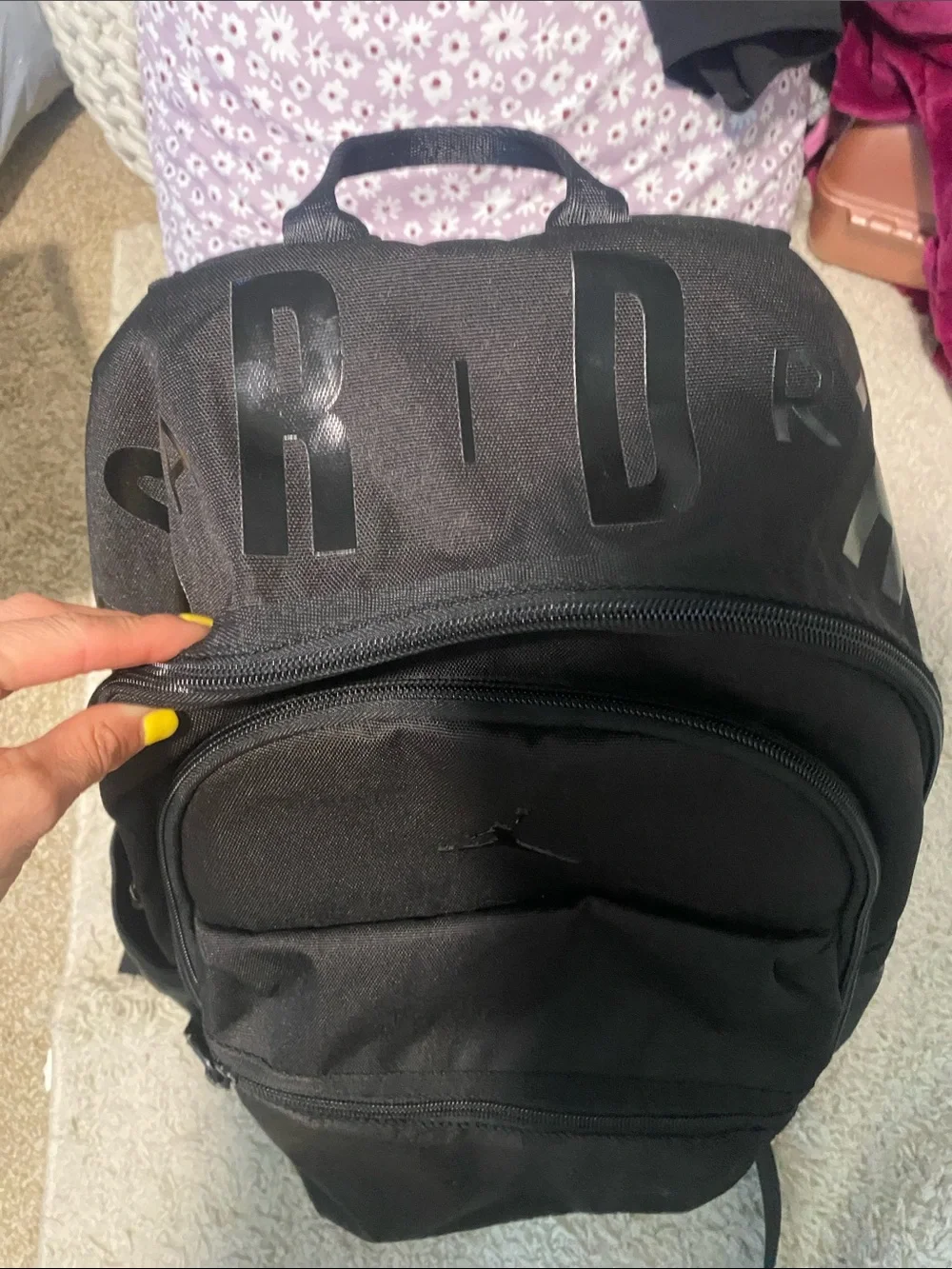Jordan Black Classic Backpack with Jumpman Logo